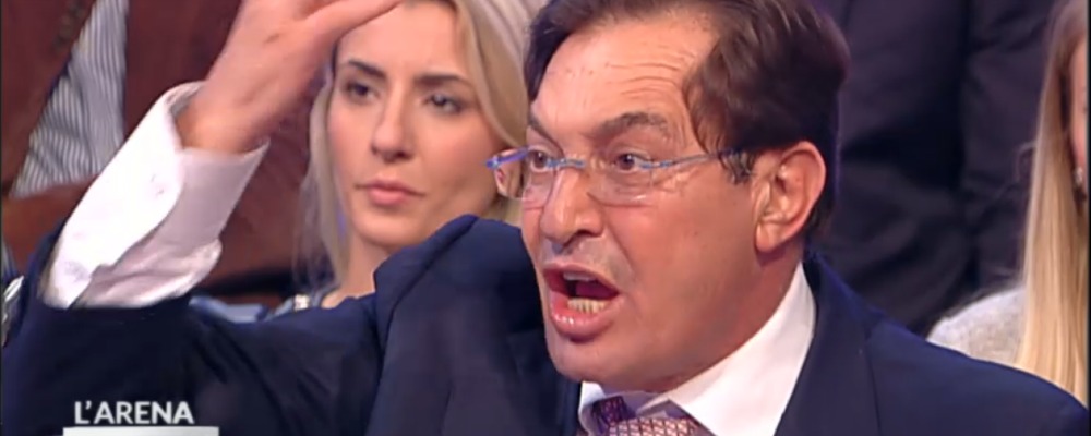 Giletti contesta il presidente della regione Sicilia Rosario Crocetta