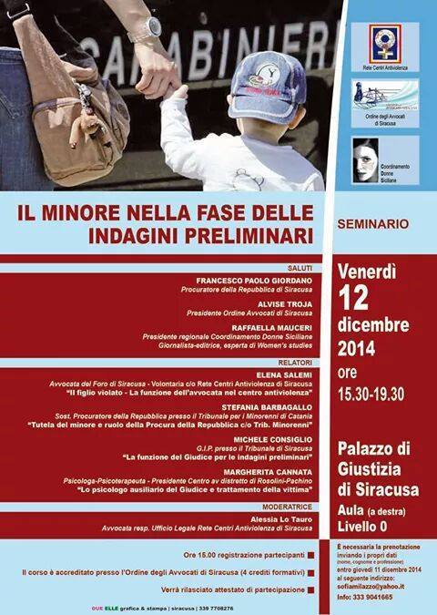 Siracusa: la Rete Antiviolenza, di Raffaella Mauceri, per la categoria forense
