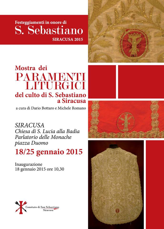 Siracusa: inaugurata, questa mattina, la mostra dedicata ai paramenti liturgici del culto di San Sebastiano