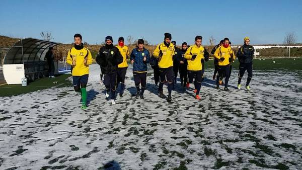 Calcio: Palazzolo, rifinitura sulla neve in vista dell’anticipo di domani col Santa Croce
