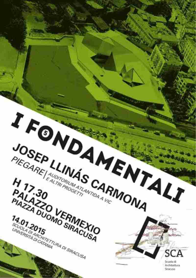 Siracusa: si terrà domani il quinto appuntamento del ciclo “I Fondamentali_SCA” della Scuola di Architettura