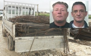 Rosolini: tentano di trafugare, in un cantiere, tondini di ferro. Finiscono in manette per furto aggravato