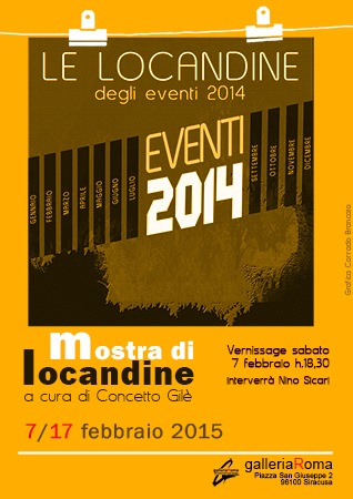 Siracusa: sarà inaugurata sabato la mostra delle locandine degli eventi 2014 della Galleria Roma