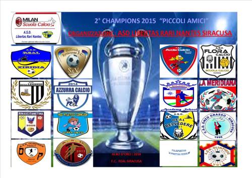 Siracusa: prende il via oggi la 2° Champions Piccoli amici