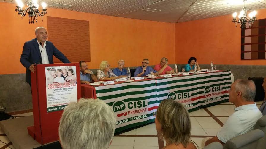 Siracusa: svolta questa mattina la prima Assemblea Programmatica e Organizzativa della FNP Cisl Ragusa Siracusa