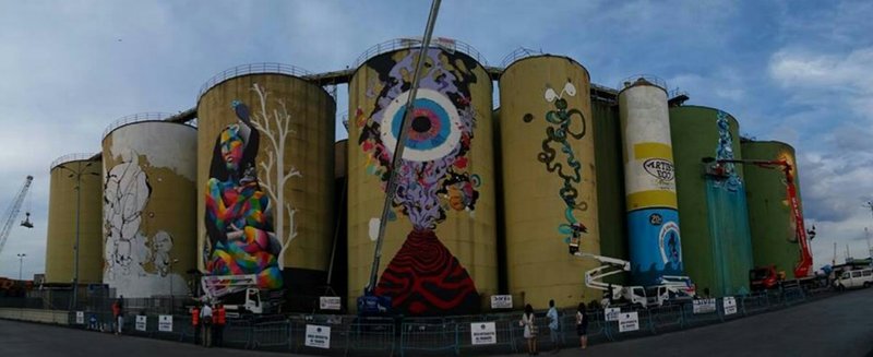 Sicilia, Catania: galleria d’arte a cielo aperto con il progetto “Street art Silos”, il porto cambia volto e si trasforma