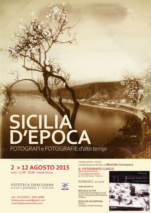 Siracusa: sarà inaugurata domenica la mostra “Sicilia d’Epoca: fotografi e fotografie d’altri tempi”