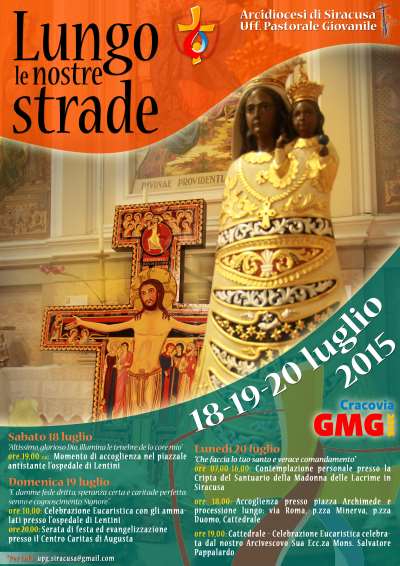 Siracusa: i simboli italiani della GMG in Diocesi dal 18 al 20 luglio