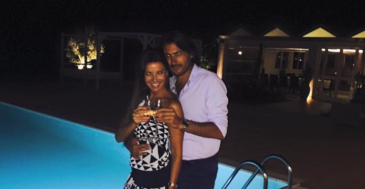 La stilista Cinzia Scozzese e il compagno Graziano Amato in visita a Siracusa