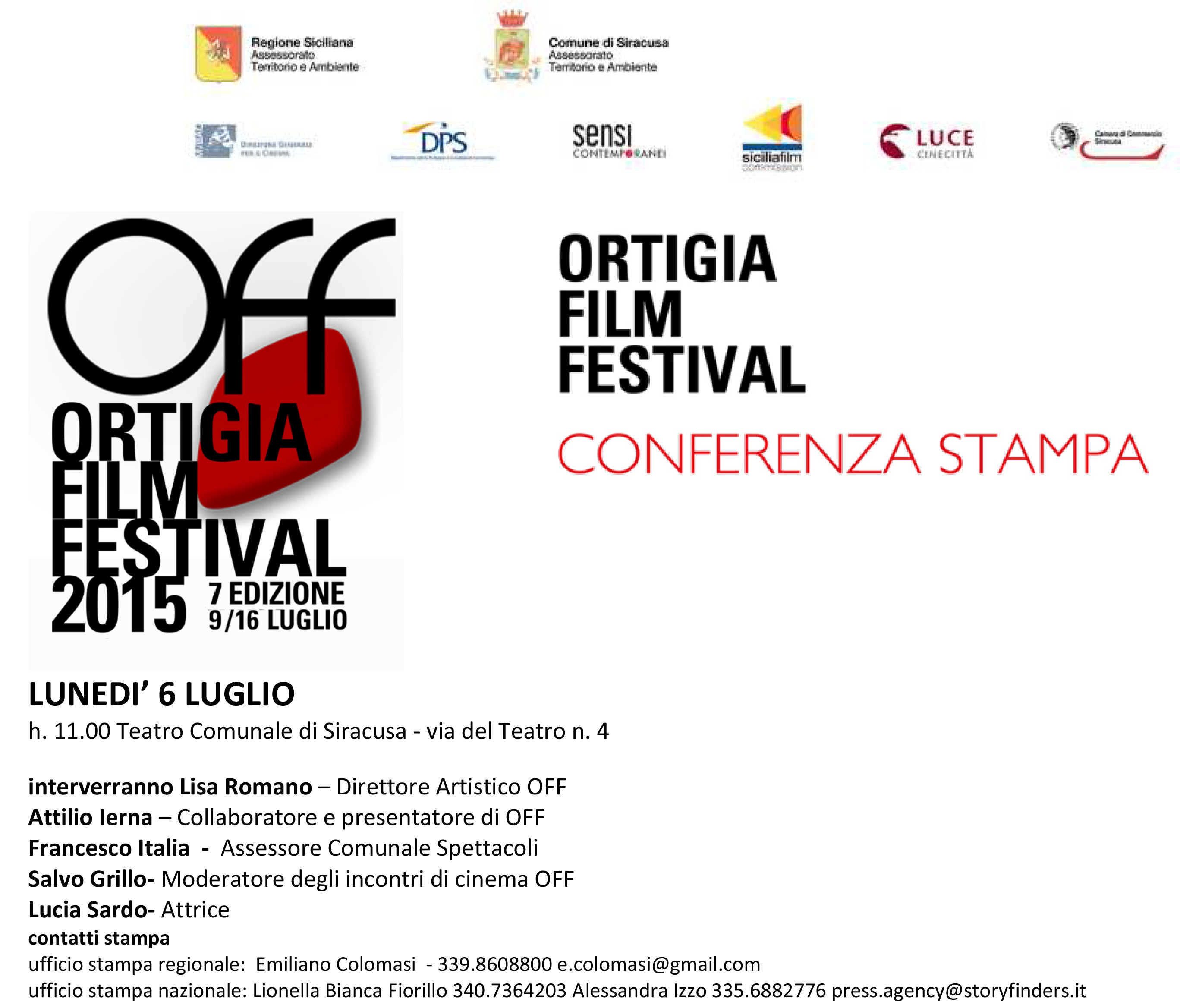 Siracusa, “Ortigia Film Festival”: lunedì 6 luglio la conferenza di presentazione della rassegna cinematografica