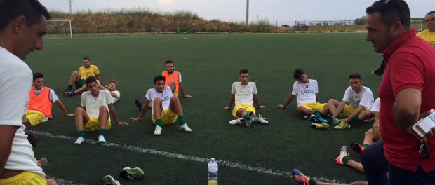 Graziano Cutrufo e Gigi Calabrese al termine della partitella di ieri