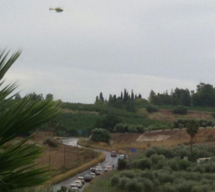 Carlentini, Strada Provinciale 95: auto perde il controllo e precipita in un burrone. Immediato l’intervento dell’elisoccorso