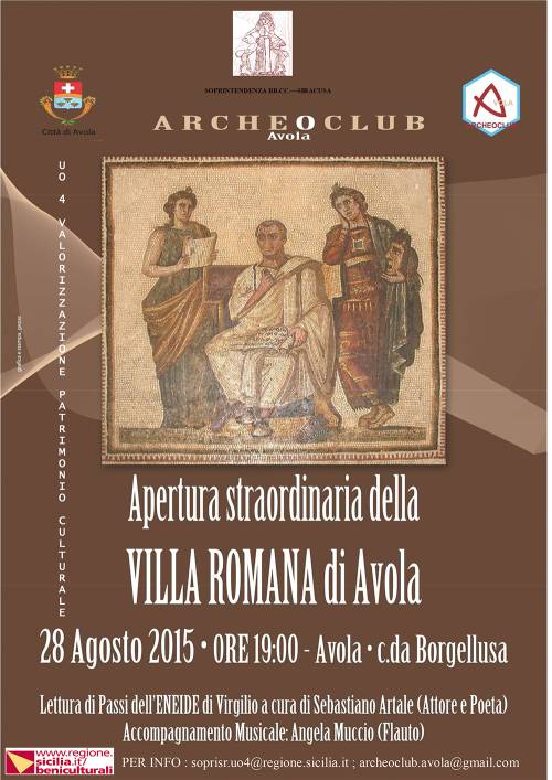 Avola, apre solo per domani Villa Romana: una serata tra arte e cultura