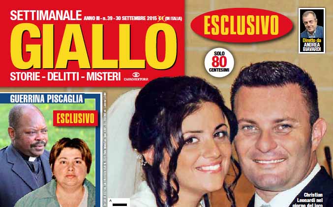 Morte Eligia Ardita: da “Giallo” la sconvolgente telefonata di Christian Leonardi al 118 dopo l’omicidio della moglie