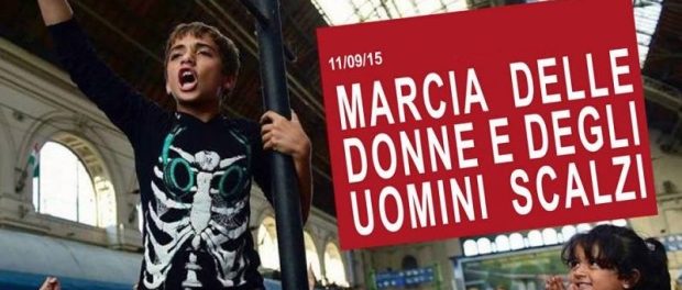 marcia donne uomini scalzi siracusa times