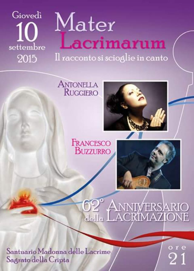 Siracusa: tutto pronto sul sagrato della cripta del Santuario della Madonna delle Lacrime per il concerto-preghiera Mater Lacrimarum