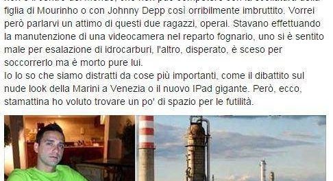 tragedia versalis eni