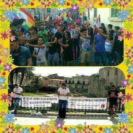 Arcigay Siracusa risponde allo striscione di Forza Nuova. “Teoria Gender, una bufala. Solo incitamento a odio e violenza verso chi reputano debole nella società”