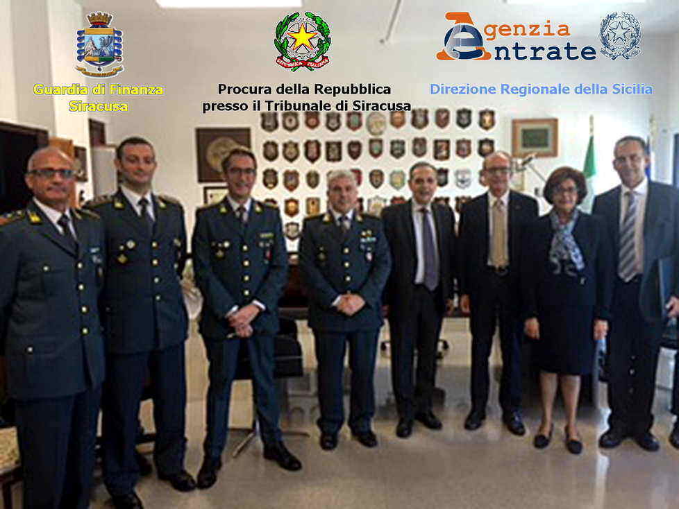 Siracusa, reati tributari: firmata un’intesa tra Procura, Agenzia Entrate e Finanza