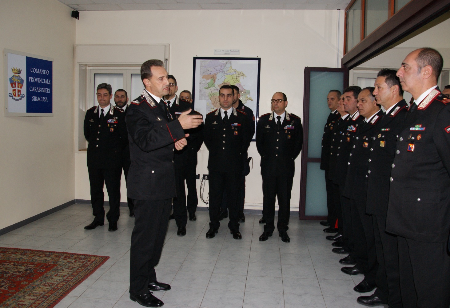 Il Generale di Brigata Riccardo Galletta visita il Comando Provinciale di Siracusa