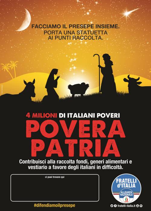 Siracusa. Fratelli d’Italia/An promuove una raccolta di solidarietà Nazionale