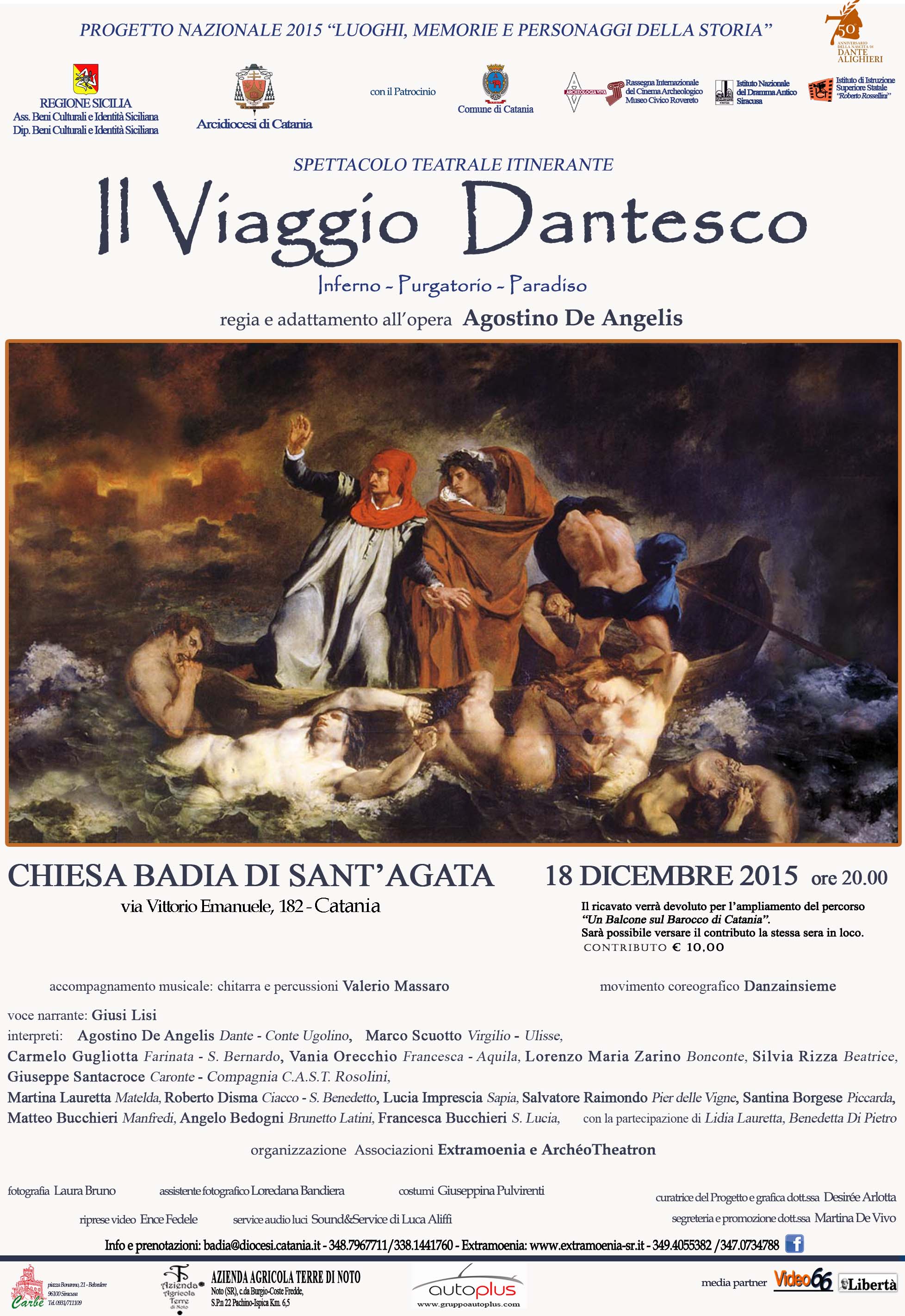 Sicilia, Catania: venerdì “Lectura Dantis” di Agostino De Angelis