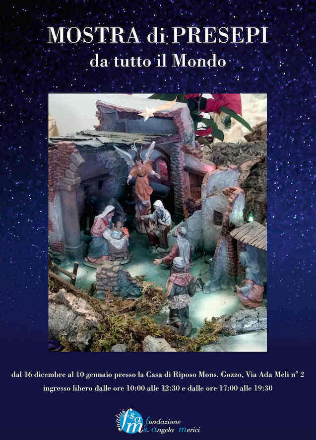 Siracusa, Arcidiocesi: collezione pregiata di Presepi da tutto il mondo a Sant’Angela Merici