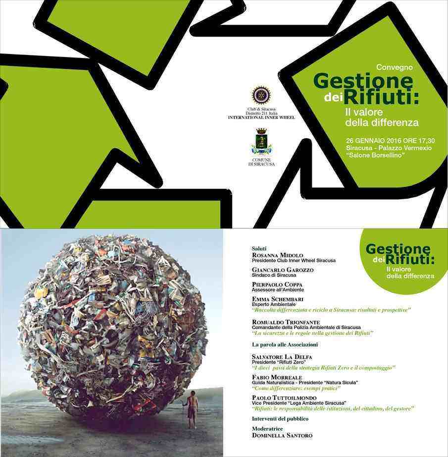 Siracusa. “Gestione dei Rifiuti: il Valore della Differenza”, un convegno a Palazzo Vermexio