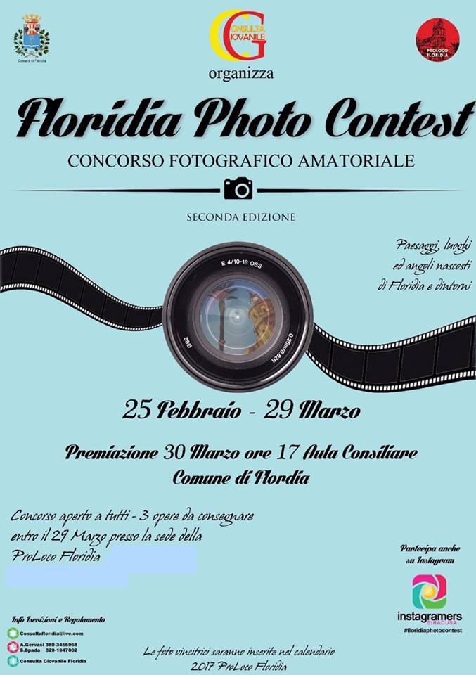 Floridia Photo Contest: si è tenuta oggi la conferenza stampa di presentazione