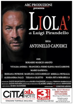Villasmundo, Città della Notte: domenica “Liolà” per concludere la stagione teatrale “Turi Ferro”