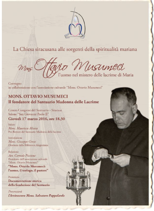 Siracusa. Sarà ricordato domani, monsignor Ottavio Musumeci