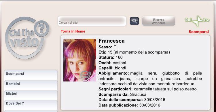 Siracusa. Ansia per la scomparsa di una 15enne