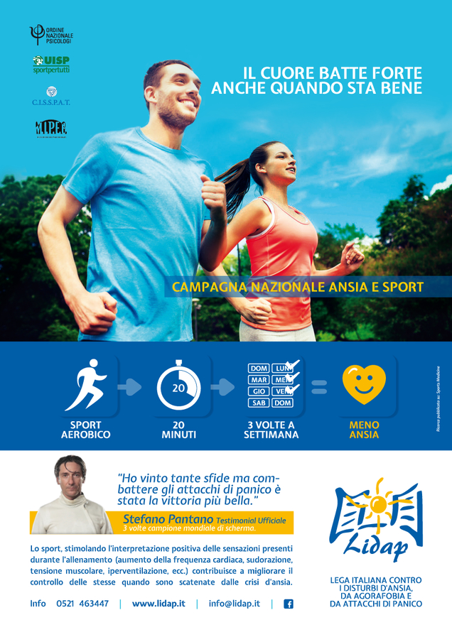 Siracusa, praticare lo sport aiuta a combattere l’ansia, la campagna nazionale di Lidap