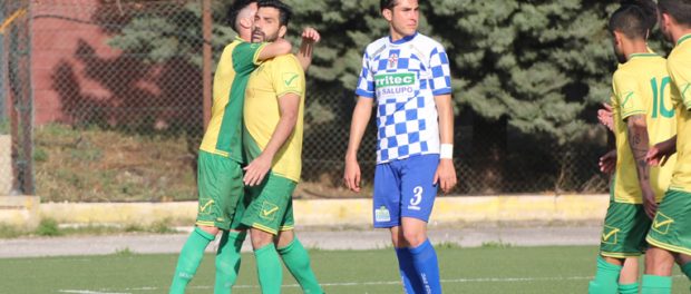 Luca Strano dopo il gol del provvisorio 1 a 1 del Palazzolo