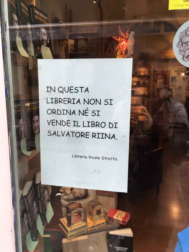Sicilia, una libreria di Catania dice “no” al libro di Salvatore Riina