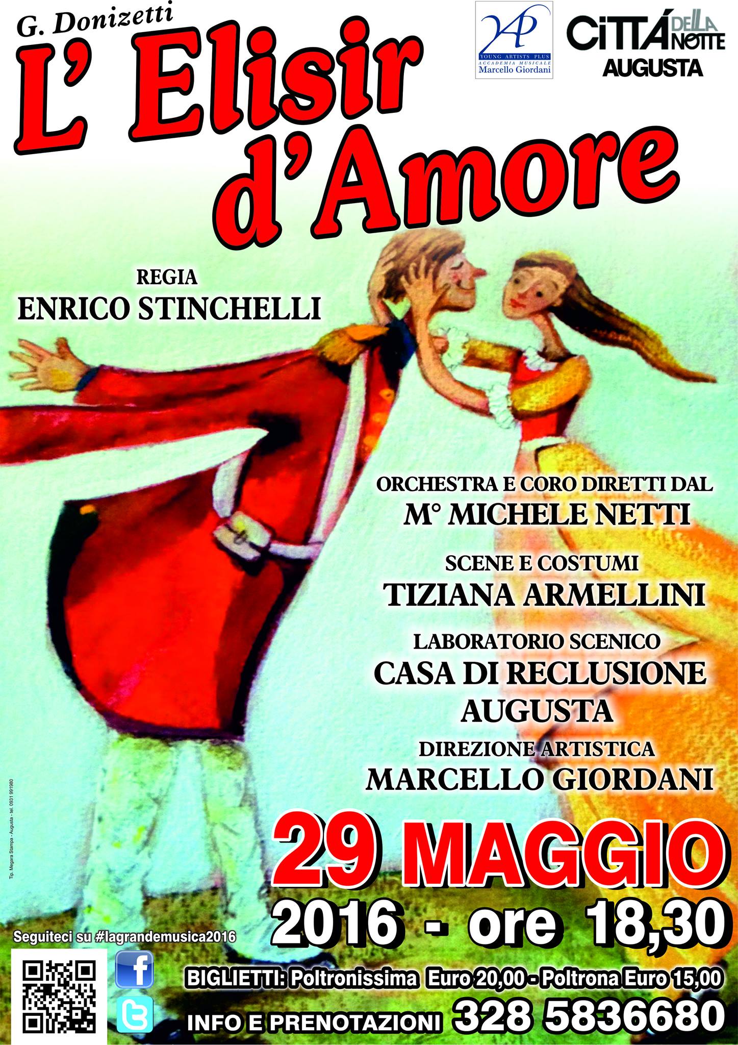 Augusta: è iniziato il countdown per “L’Elisir d’amore” in scena il 29 Maggio