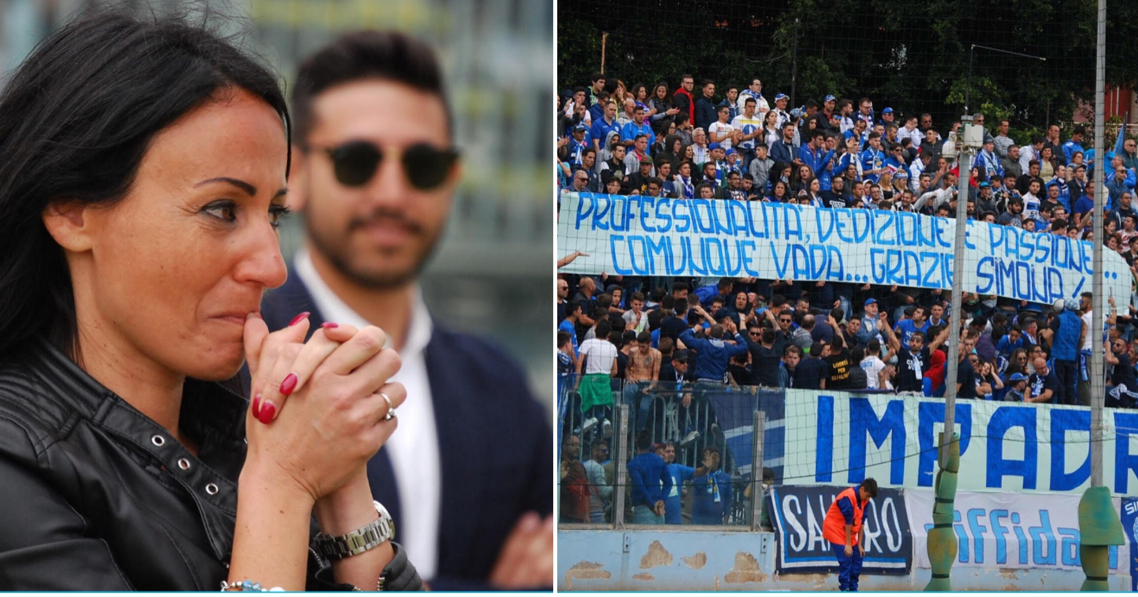 Città di Siracusa. Uno striscione e le lacrime di Simona Marletta
