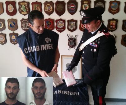 Siracusa, trasportavano oltre due chili di cocaina: i Carabinieri arrestano due persone