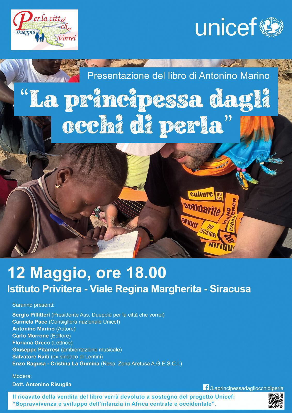Siracusa. “Per la città che vorrei” presenta il nuovo libro di Antonino Marino: ” La principessa dagli occhi di perla”