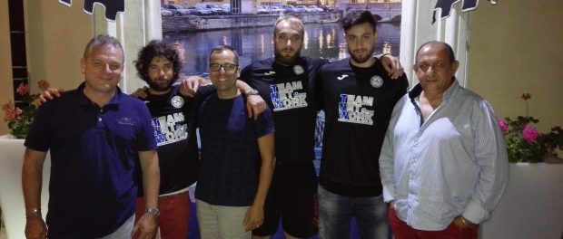 Giuseppe Vinci, Andrea Santilli, il Direttore Sportivo Massimiliano Canto, Ivan Stojanovic, Giuseppe Colasuonno, il vice Presidente Placido Villari Albatro Siracusa Times