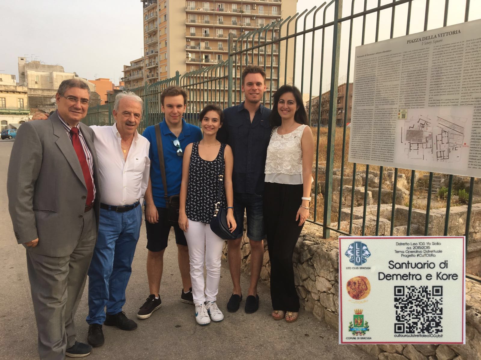 Siracusa. QR-Code al Tempio di Demetra e Kore, Leo Club: “la tecnologia al servizio dei beni storici e artistici”