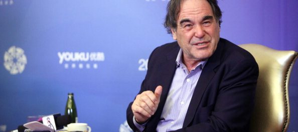BEIJING, CHINA - APRIL 16: (CHINA OUT) U.S. film director Oliver Stone is interviewed during a press conference as part of the 4th Beijing International Film Festival on April 16, 2014 in Beijing, China. (Photo by ChinaFotoPress/ChinaFotoPress via Getty Images)