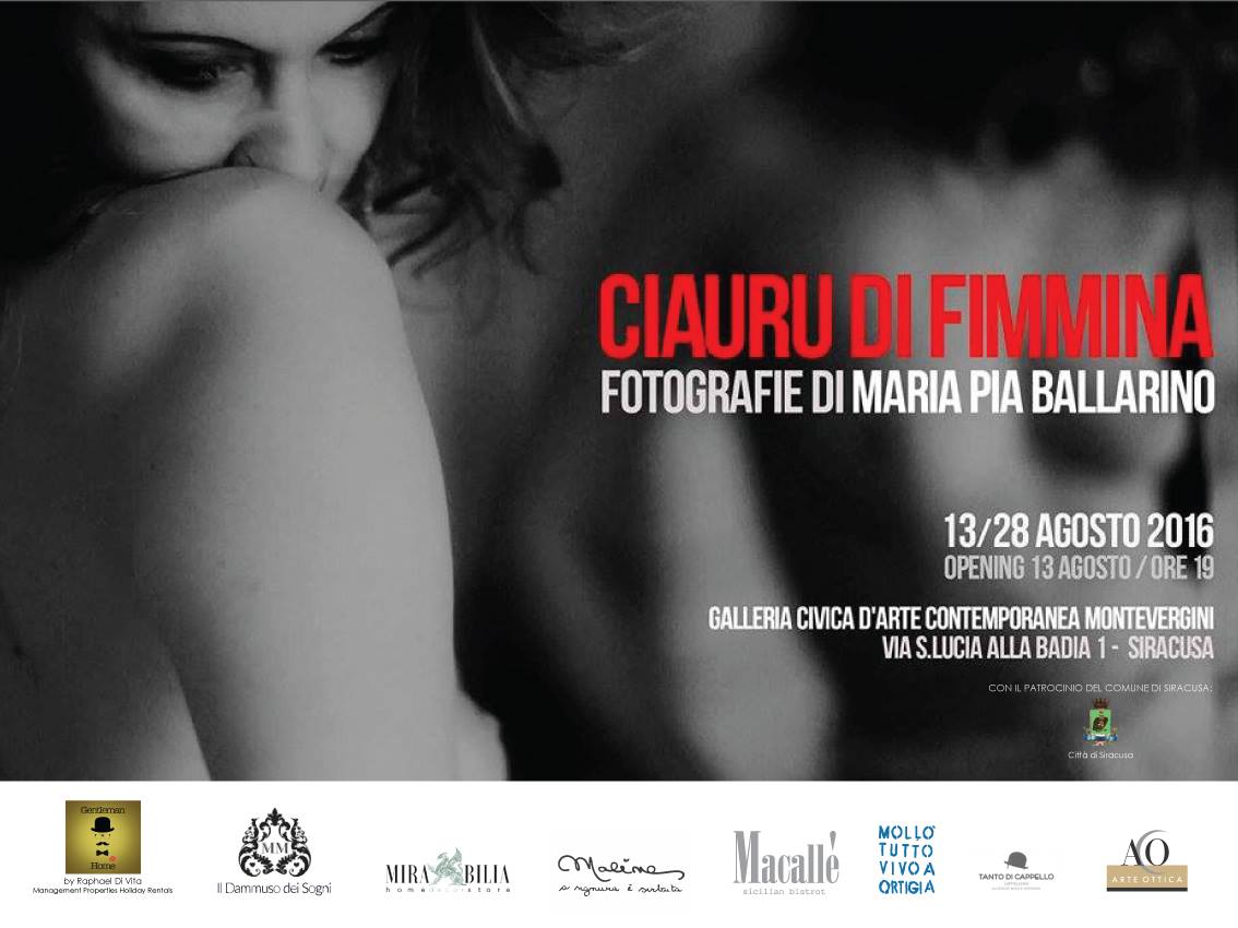 Siracusa. “Ciauru di fimmina”. S’inaugura il 13 agosto la mostra fotografica dell’artista aretusea Maria Pia Ballarino