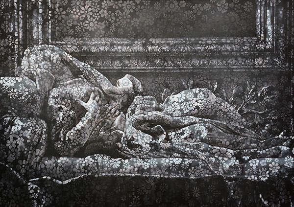 Siracusa, alla Galleria Montevergini “Matrem” la vernissage di Andrea Chisesi: i dipinti realizzati con i fiori