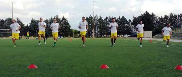 Una fase della preparazione dello scorso precampionato