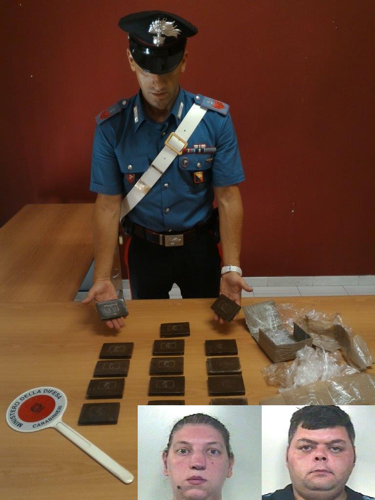 Avola. Nascondevano 1,5 kg di hashish nella propria autovettura: arrestate due persone