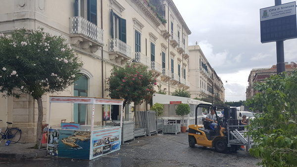 Siracusa. Mondiali Canoapolo, Ortigia è un cantiere aperto: disagi per residenti e commercianti