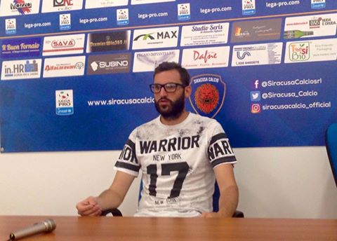 Siracusa Calcio: Filosa in sala stampa “i risultati arriveranno”