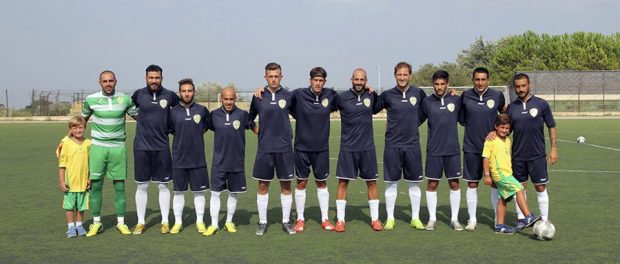 L'undici palazzolese che sabato ha battuto 3 a 0 il Biancavilla