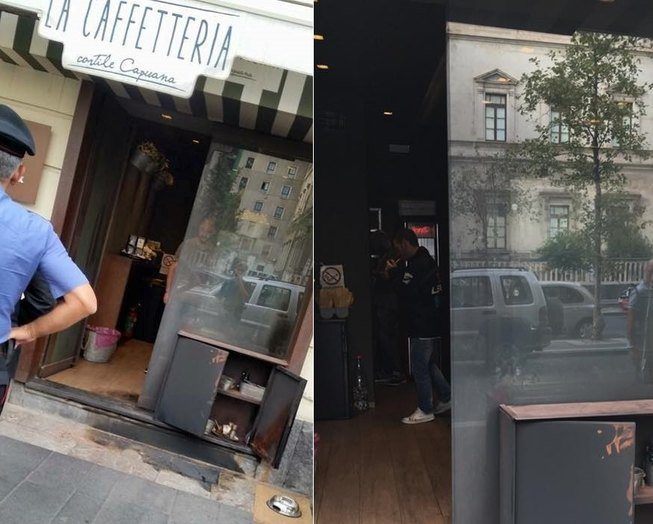 Catania, incendiata una caffetteria di Corso Italia. Lo sfogo dei proprietari, “è stato un colpo basso, ma c’è voglia di andare avanti”